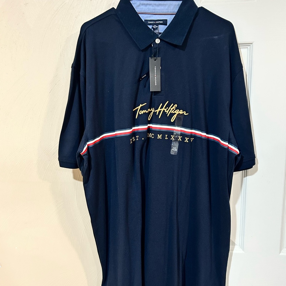 Tommy Hilfiger Men's Navy Polo Shirt